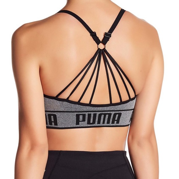 Puma Grey Sports Bra - Picture 3 of 8